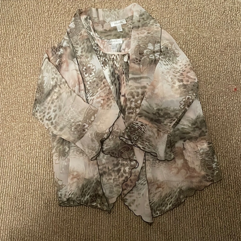 Dress Barn blouse with tank top